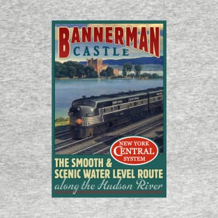 Bannerman Castle Hudson River NY Central Railroad Poster T-Shirt